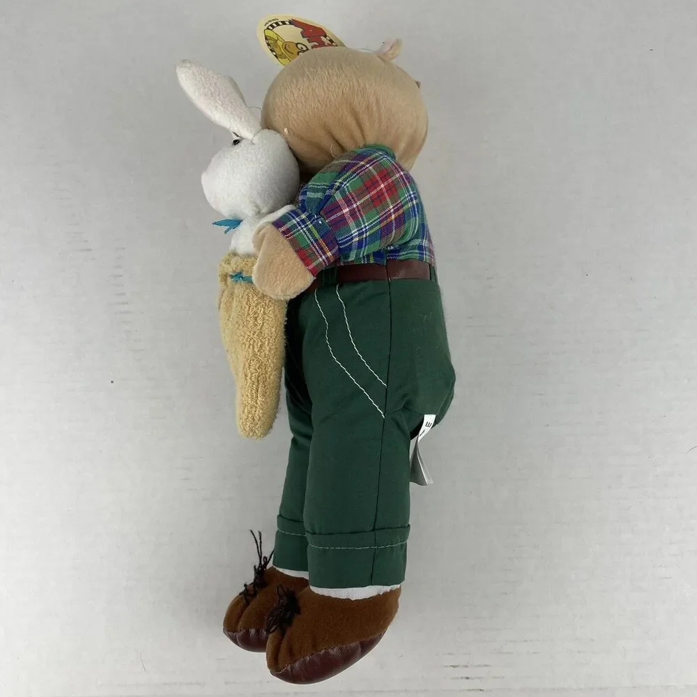Vintage Arthur Plush Doll With Bunny 13” Easter New with Tags 2000 Marc Brown